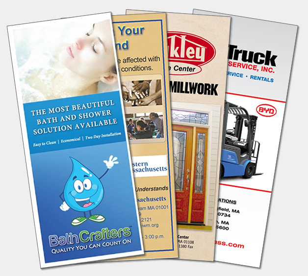 Commercial offset printing samples from Class A Graphics