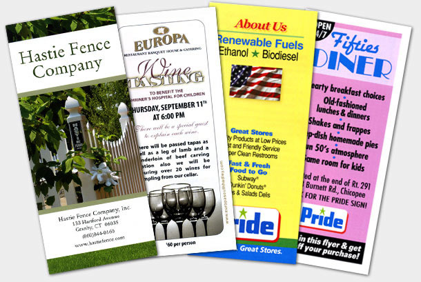 Pamphlet and flyer printing by Class A Graphics