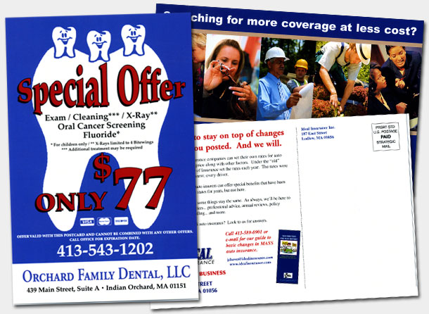 Direct mail postcard printing by Class A Graphics